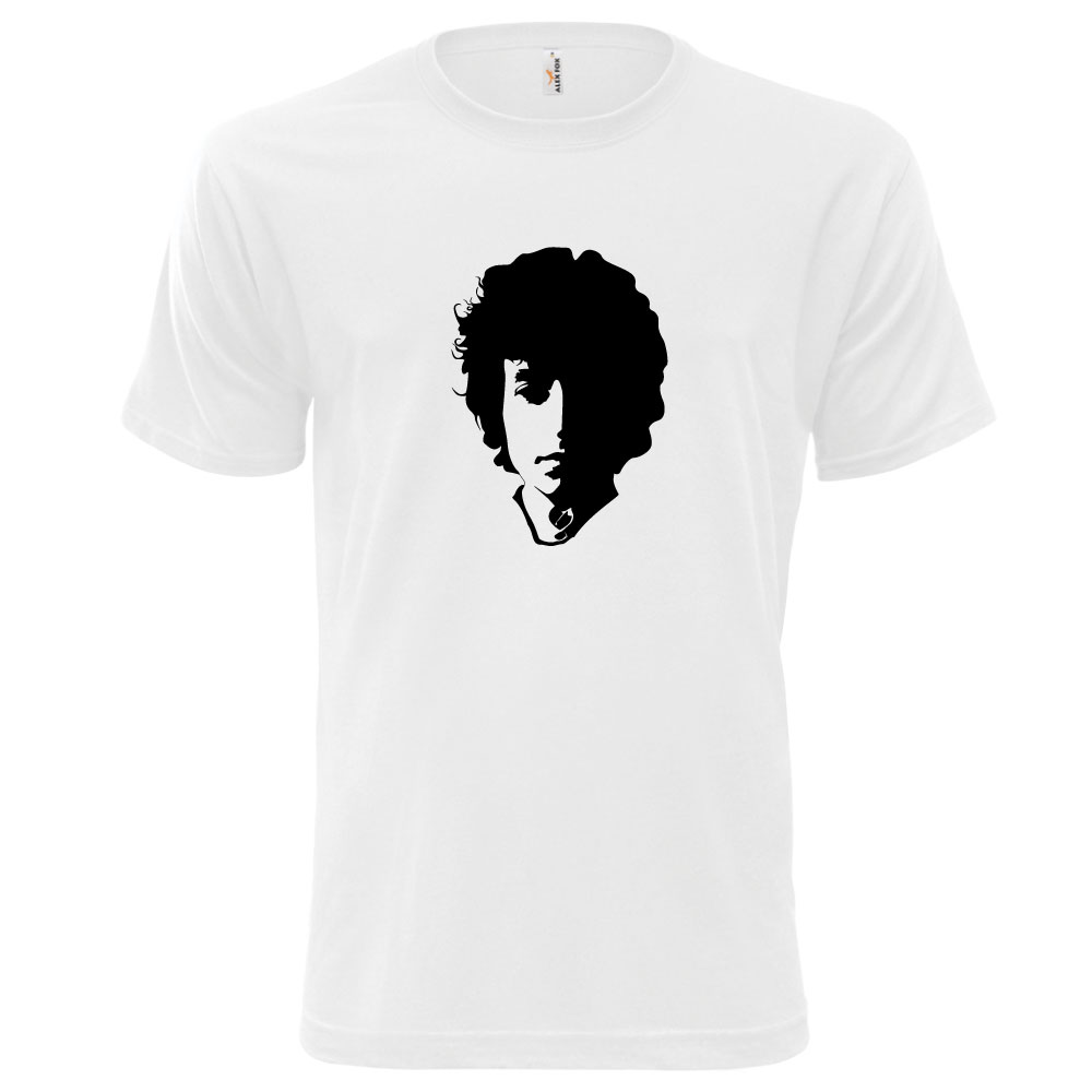 BOB DYLAN (Pánské tričko bílé, černý potisk)