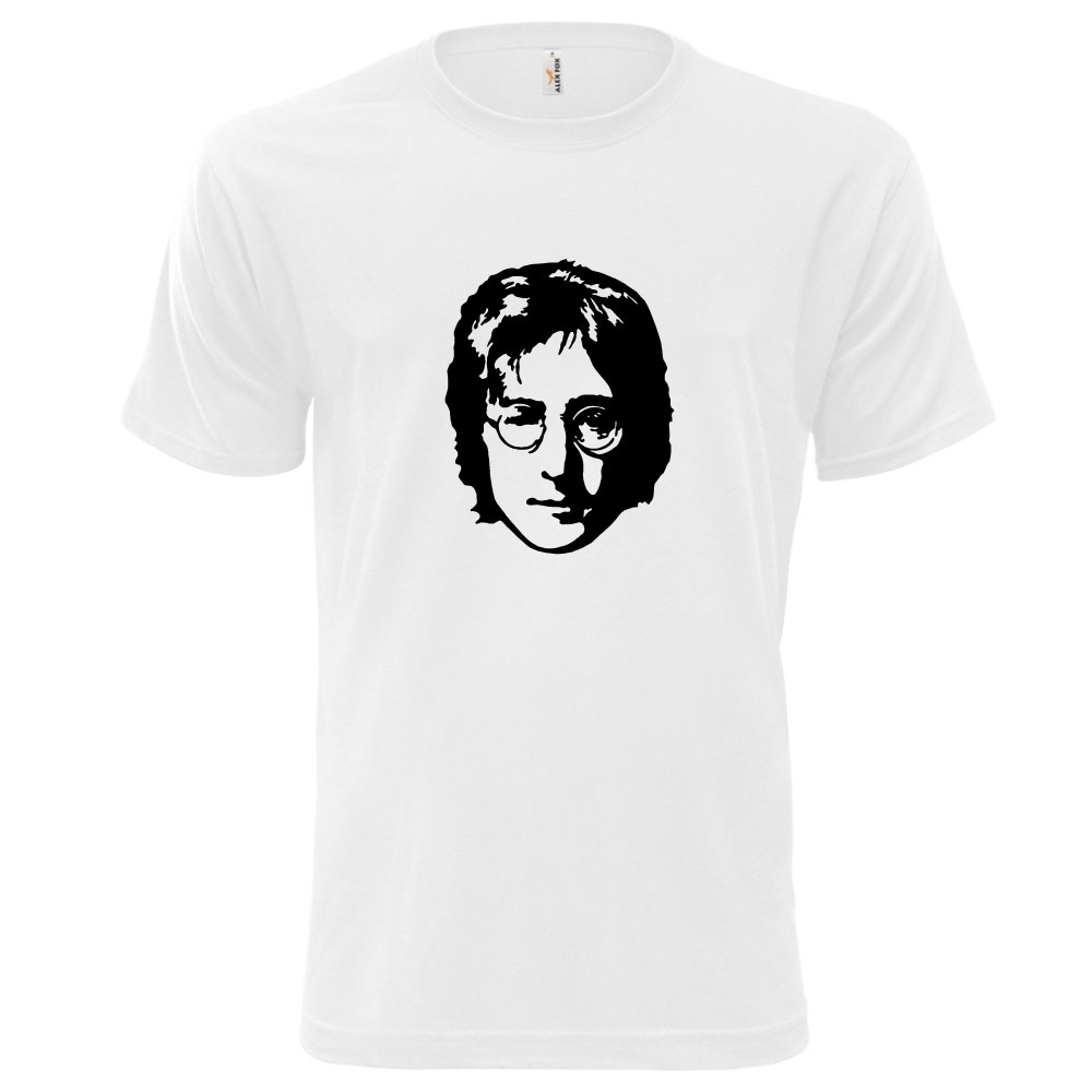 JOHN LENNON (Pánské tričko bílé, černý potisk)