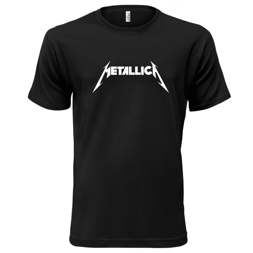 METALLICA 1 (Pánské tričko černé, bílý potisk)