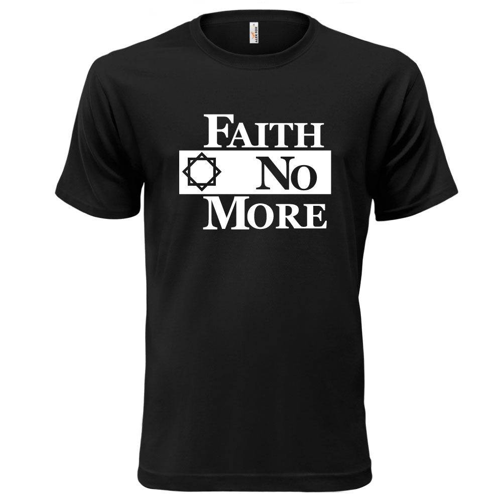 FAITH NO MORE (Pánské tričko černé, bílý potisk)